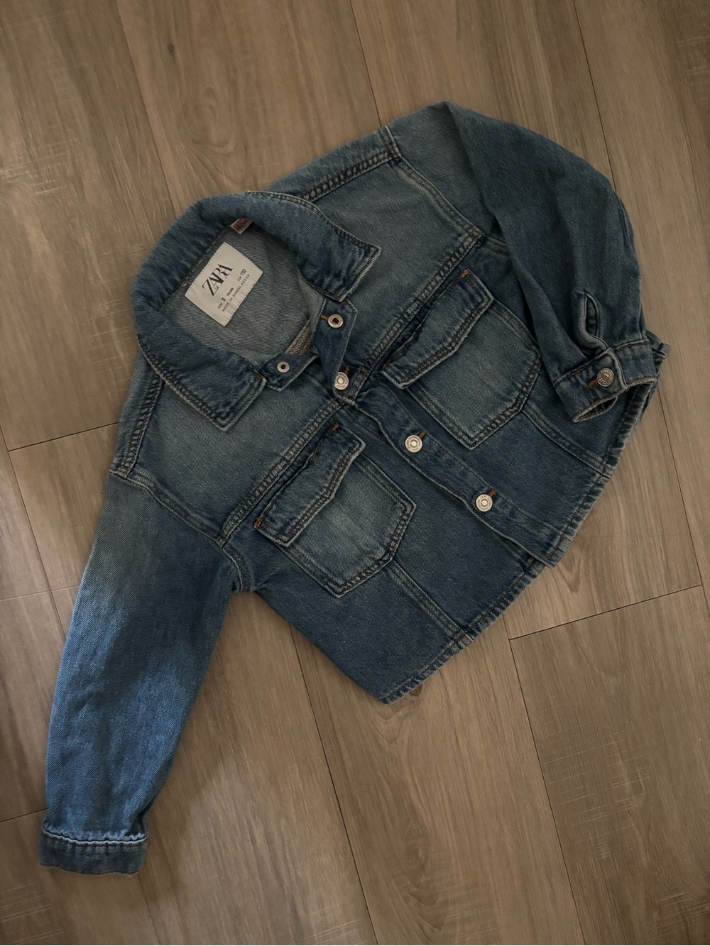 Zara Girls Denim Jacket - Blue 5T